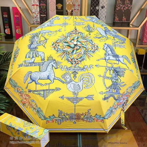 HERMES愛馬仕 抽象圖案 晴雨傘 防曬隔熱 防紫外線  zm1033